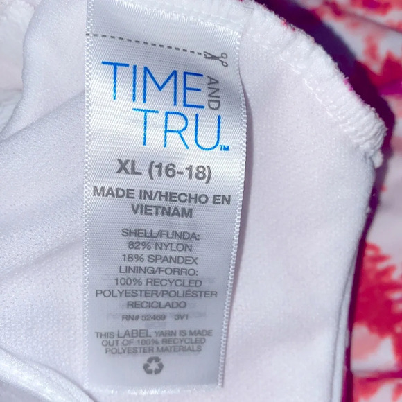 Time and Tru one piece swimsuit size 16-18 XLarge - Picture 8 of 12